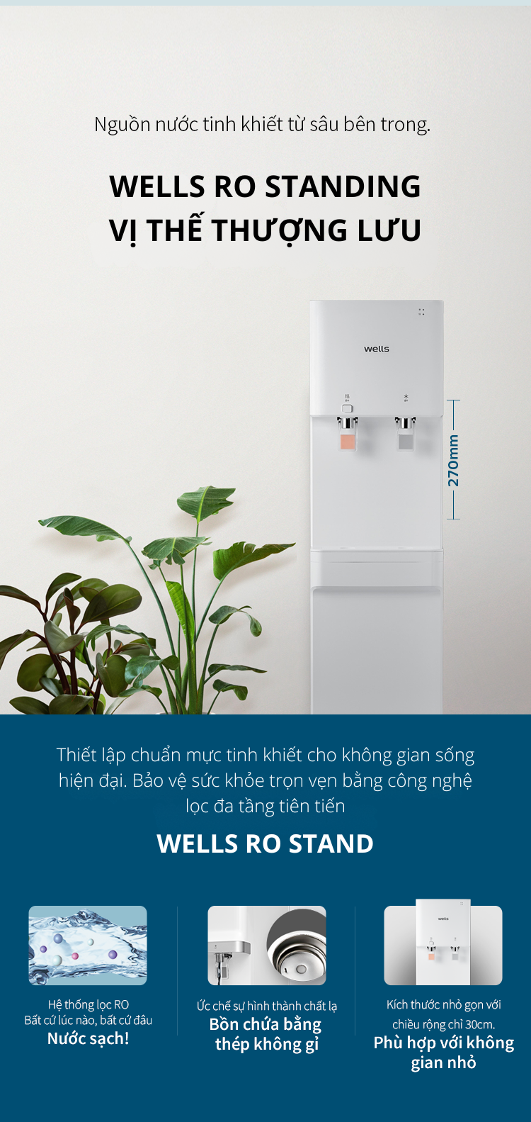 Máy lọc nước Wells Ro Stand
