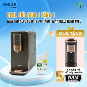 COMBO WELLS TTUV+ Và WELLS HOME CAFE